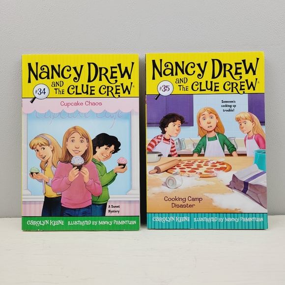 2 Book Bundle Nancy Drew and the Clue Crew Book Set of 2 #34 and #35 Vintage - Picture 1 of 12
